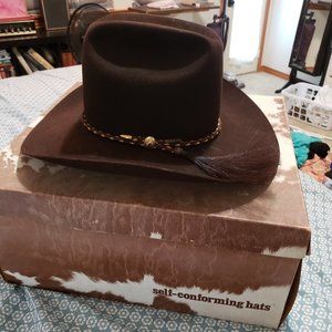 Vintage Resistol Brown Western Cowboy Hat